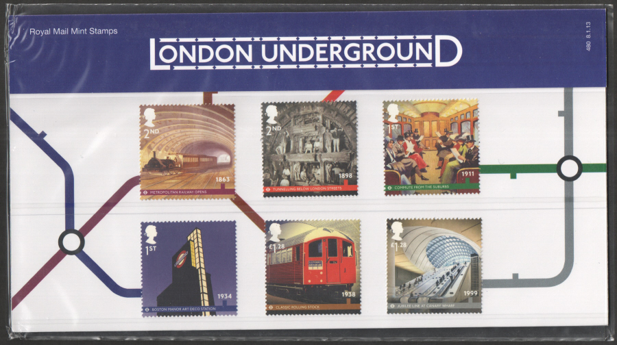 (image for) 2013 London Underground Royal Mail Presentation Pack 480 - Click Image to Close